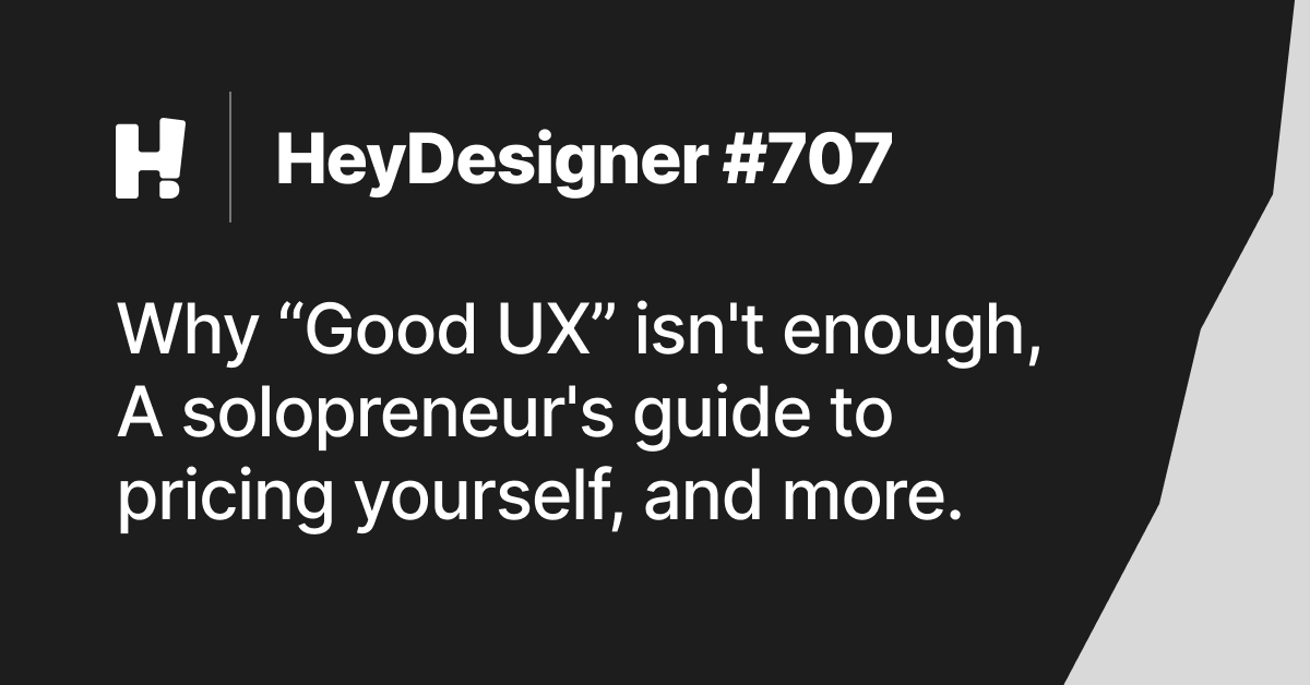 Good UX is not enough